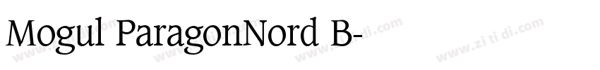 Mogul ParagonNord B字体转换